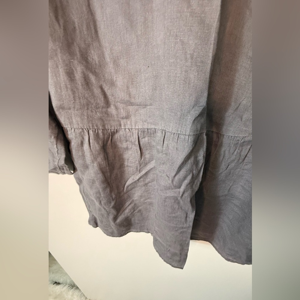 #599 PURE JILL Linen Top size S - Picture 4 of 8